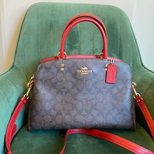 Lillie Carryall Gold/Brown/Red